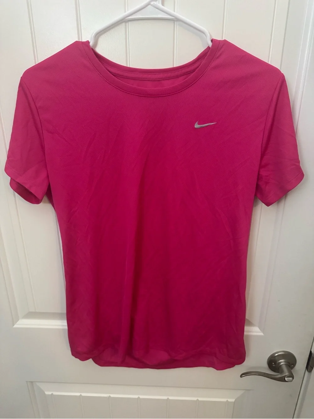 Nike Dri-FIT Women’s Pink Short Sleeve Athletic Shirt Size Large F